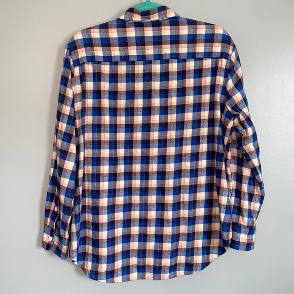 EUC Madewell Flannel Sunday Shirt in Delgany Plaid Size Medium - Picture 10 of 11